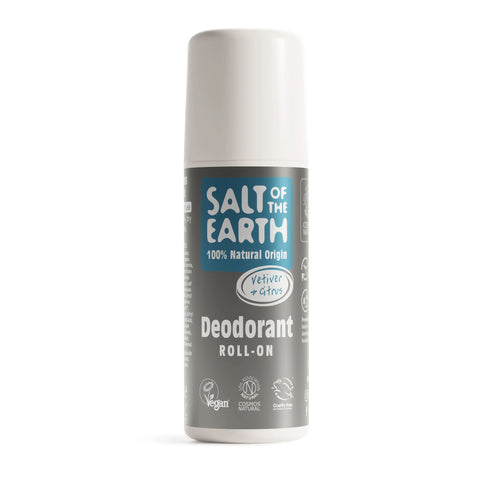 Salt the Earth Vetiver and Citrus Natural Roll-On Deodorant