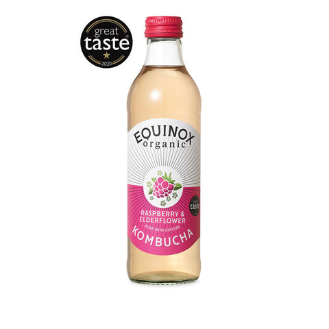 Equinox Organic Raspberry & Elderflower Kombucha 275ml