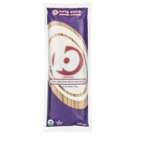 King Soba Organic 100% Brown Rice Noodles 250gr